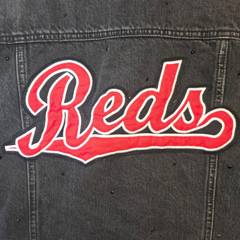 Cincinnati Reds Crop Rhinestone Jacket - Picture 8 of 8